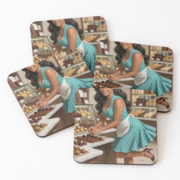 Item preview, Shanti shopkeeper arranges truffles with grace designed and sold by CathryneDelamort.