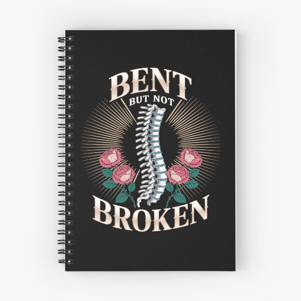 Item preview, Bent But Not Broken Spine Skeleton Scoliosis Awareness designed and sold by Catharsiscath.