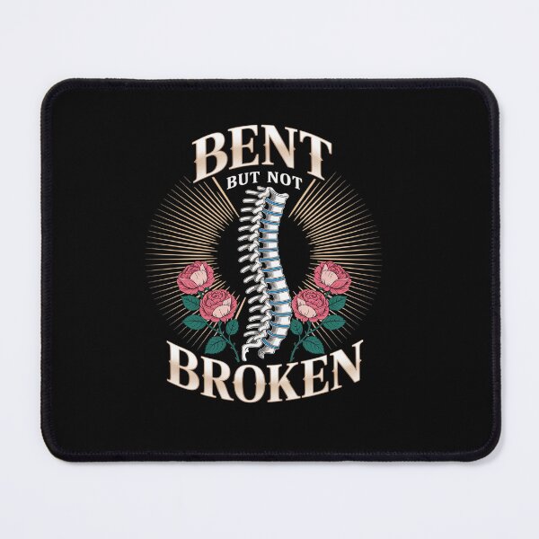 Item preview, Bent But Not Broken Spine Skeleton Scoliosis Awareness designed and sold by Catharsiscath.
