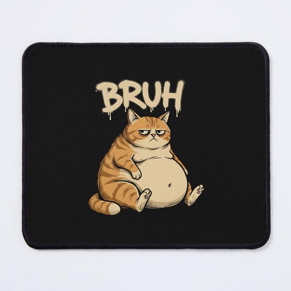 Item preview, Bruh Cat Reaction Meme – Lazy Grumpy Cat designed and sold by yaginoie.