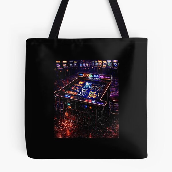 Item preview, PIXEL PAWS-CYBER ALLEY designed and sold by KRYPTO-KHAT.