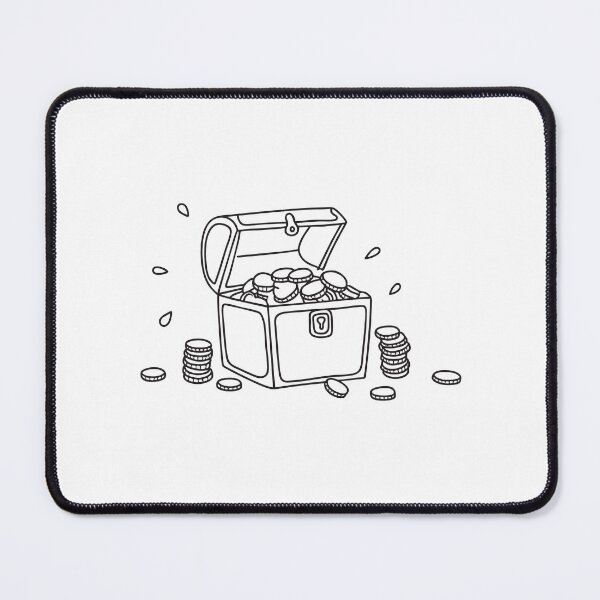 Item preview, A chest filled with coins, lid open and coins around it   designed and sold by rasagamastore.