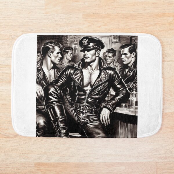 Item preview, 1940s Vintage San Francisco Gay Leather Daddy Tom of Finland Tribute Graphic Design designed and sold by ItsAKinkThing.