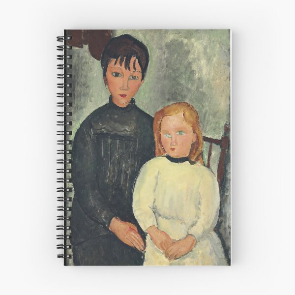 Item preview, Les Deux Filles by Amedeo Modigliani: Intimate École de Paris Portrait Poster designed and sold by artofuniverse.
