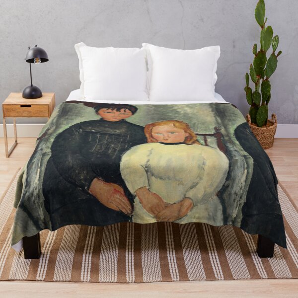 Item preview, Les Deux Filles by Amedeo Modigliani: Intimate École de Paris Portrait Poster designed and sold by artofuniverse.