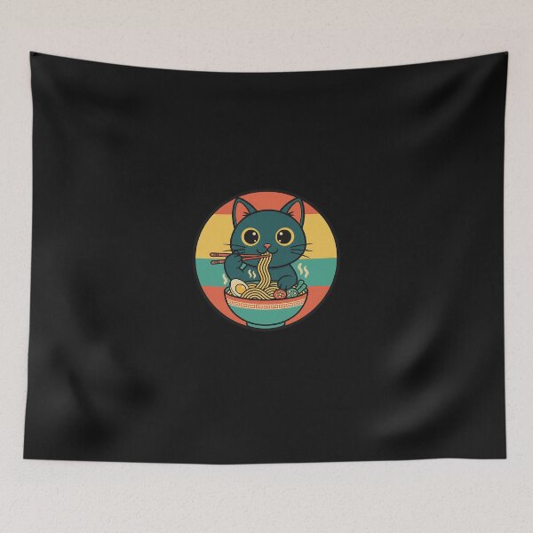 Item preview, Cat Japanese Samurai Warrior designed and sold by yaginoie.
