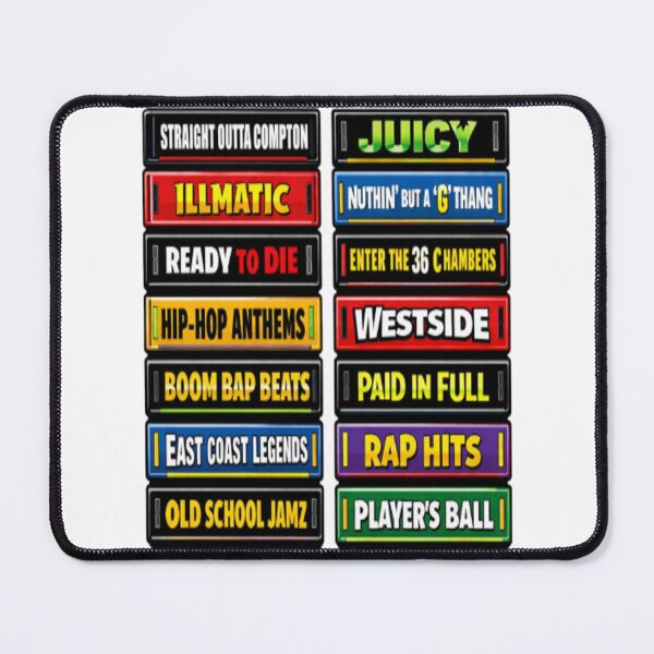 Item preview, Classic Golden Era Hip Hop Cassette Tapes Stack Vintage Graphic designed and sold by RockiGo45.