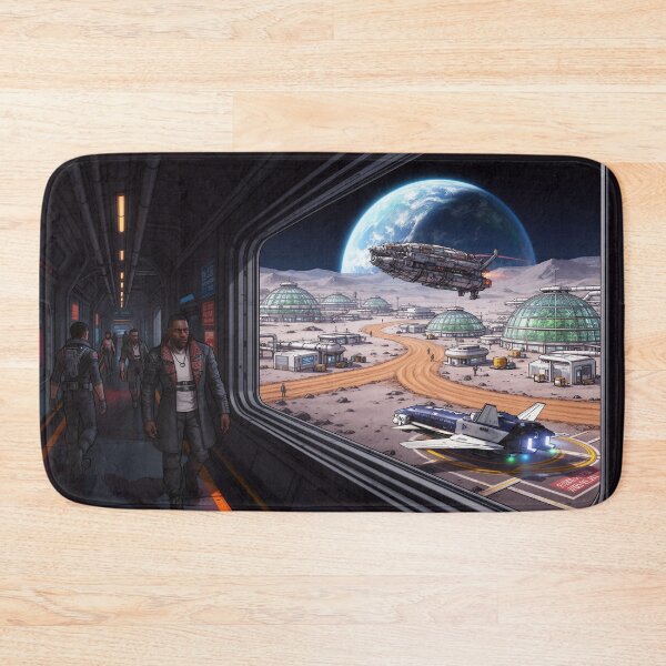Item preview, Cyberpunk Moon Base, unfinished business designed and sold by aykiradesigns.