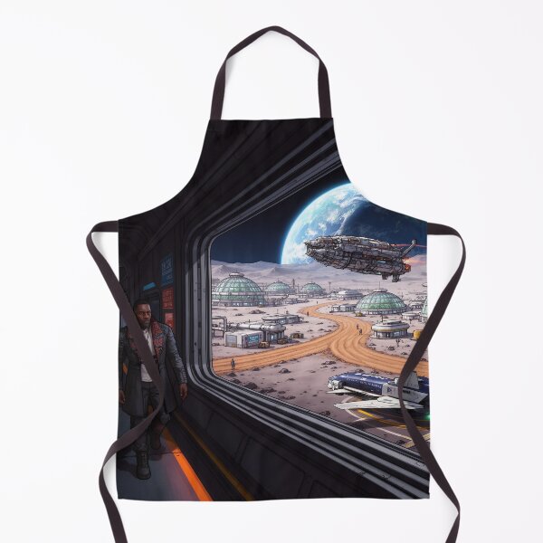 Item preview, Cyberpunk Moon Base, unfinished business designed and sold by aykiradesigns.