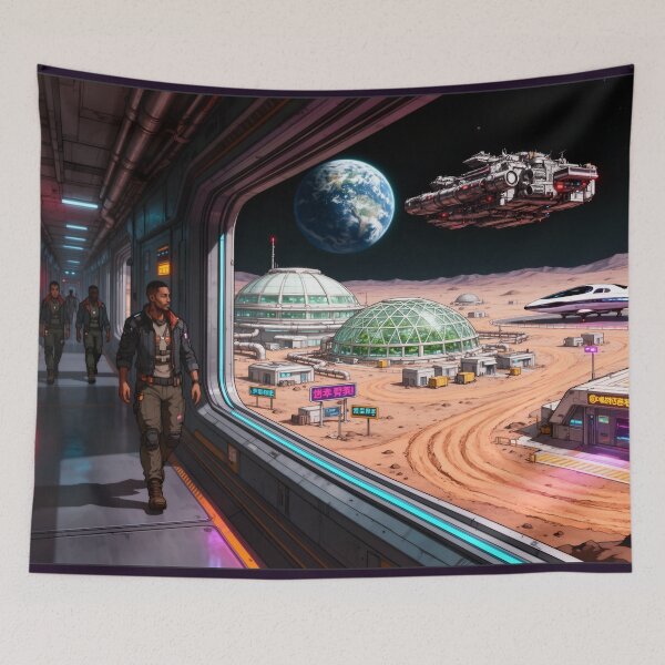 Item preview, Moon base with domes designed and sold by aykiradesigns.