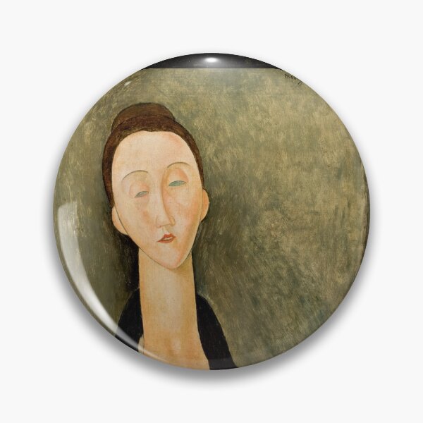 Item preview, Lunia Czechowska by Amedeo Modigliani: Modernist Portrait Fine Art Print designed and sold by artofuniverse.