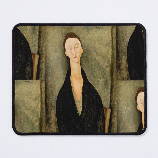 Item preview, Lunia Czechowska by Amedeo Modigliani: Modernist Portrait Fine Art Print designed and sold by artofuniverse.