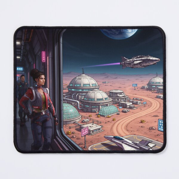 Item preview, Cyberpunk Moon Base, lost in space? designed and sold by aykiradesigns.