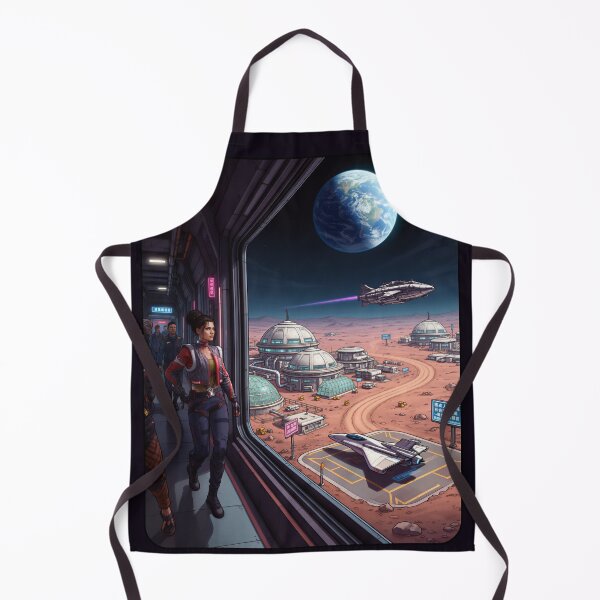 Item preview, Cyberpunk Moon Base, lost in space? designed and sold by aykiradesigns.