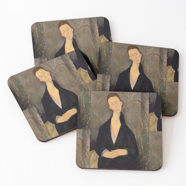 Item preview, Lunia Czechowska by Amedeo Modigliani: Elegant École de Paris Portrait Poster designed and sold by artofuniverse.