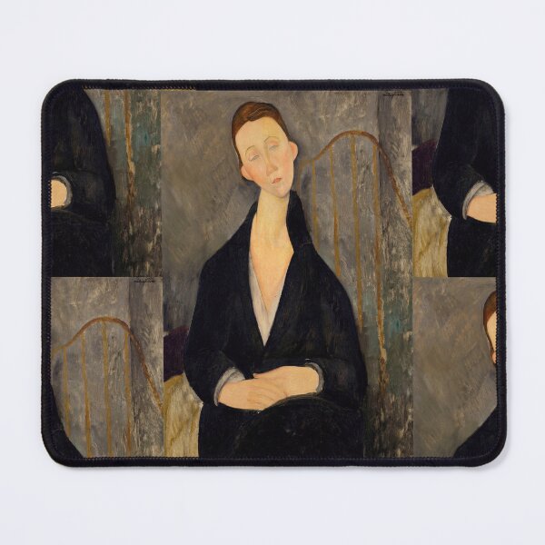 Item preview, Lunia Czechowska by Amedeo Modigliani: Elegant École de Paris Portrait Poster designed and sold by artofuniverse.
