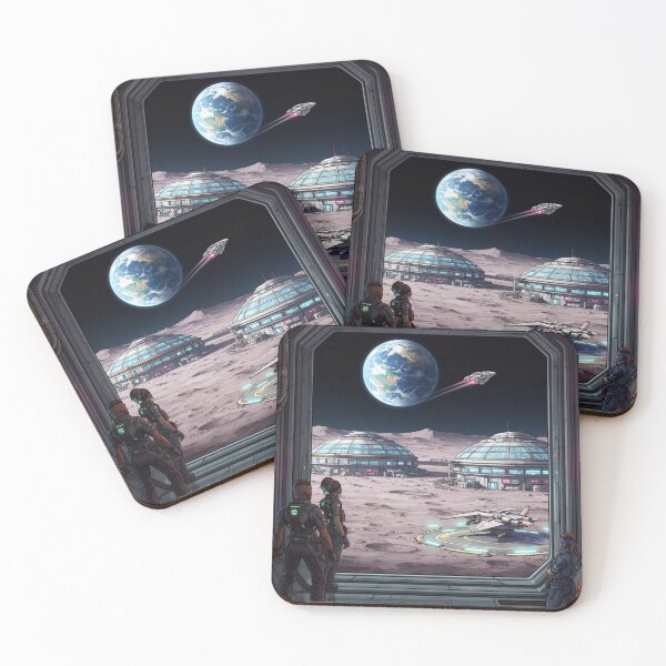 Item preview, Cyberpunk moon base domes designed and sold by aykiradesigns.