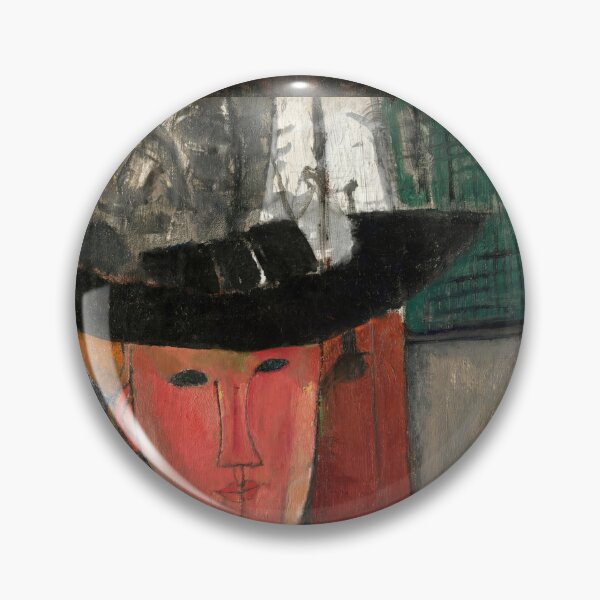 Item preview, Madam Pompadour by Amedeo Modigliani: Modernist Portrait Fine Art Print designed and sold by artofuniverse.