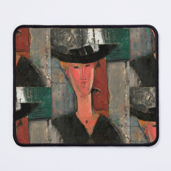 Item preview, Madam Pompadour by Amedeo Modigliani: Modernist Portrait Fine Art Print designed and sold by artofuniverse.