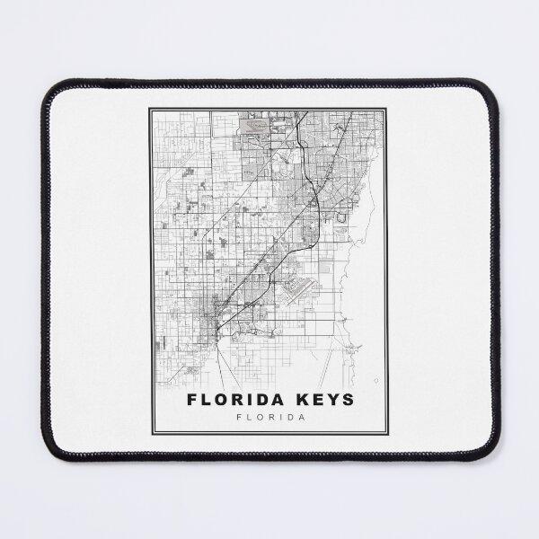 Item preview, Florida Keys Map designed and sold by Tamas Das.