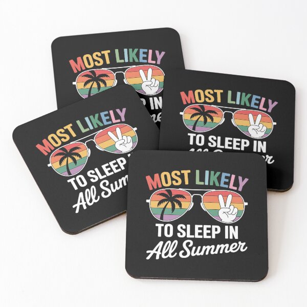 Item preview, Most Likely To Sleep In All Summer Funny Teacher Student  designed and sold by VerseFarm.