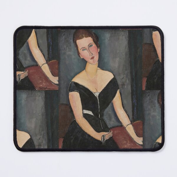 Item preview, Madame G Van Muyden by Amedeo Modigliani: Elegant École de Paris Portrait designed and sold by artofuniverse.