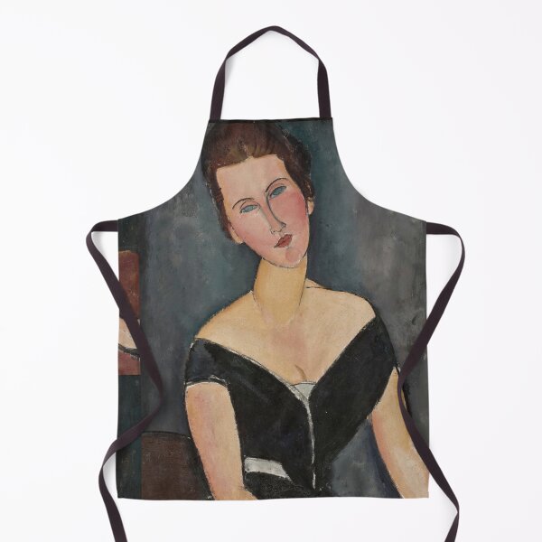 Item preview, Madame G Van Muyden by Amedeo Modigliani: Elegant École de Paris Portrait designed and sold by artofuniverse.