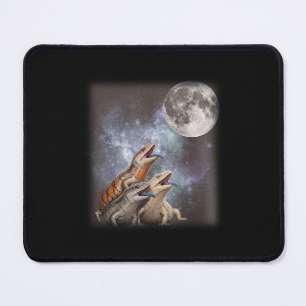 Item preview, Three Blue Tongue Skink Moon Funny Lizard  designed and sold by gusmanvinagetti.