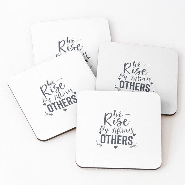 Item preview, We Rise By Lifting Others – Inspirational Kindness Quote Design, Motivational Typography Art – Empowering Support and Unity Message, Positive Quote Design – Uplifting and Encouraging Artwork designed and sold by GDbanners.