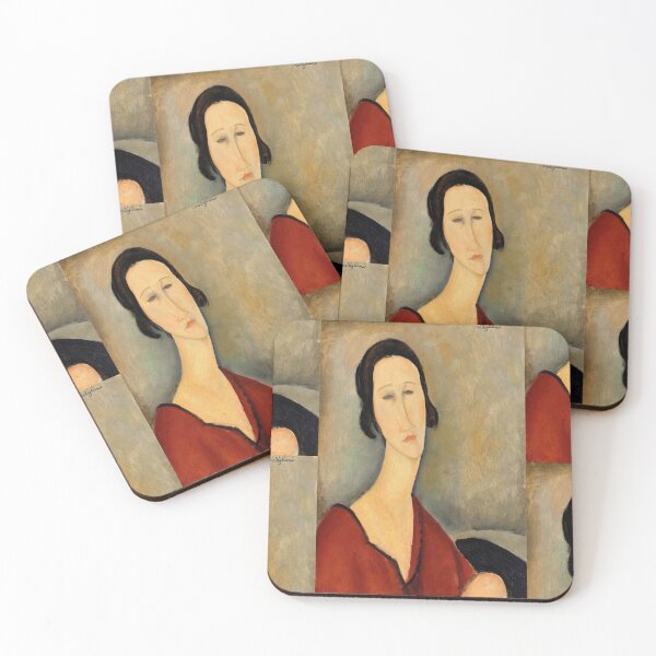 Item preview, Madame Hanka Zborowska by Amedeo Modigliani: Modernist Portrait Art Print designed and sold by artofuniverse.