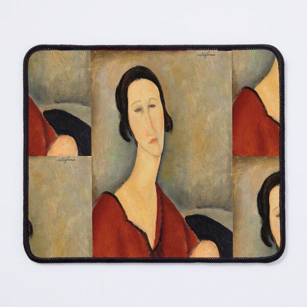 Item preview, Madame Hanka Zborowska by Amedeo Modigliani: Modernist Portrait Art Print designed and sold by artofuniverse.