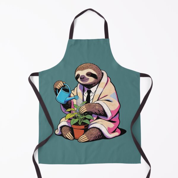 Item preview, The Professional Plant Dad Sloth: Vintage Aesthetic Work-Life Balance Funny Gift designed and sold by Cherrydora.