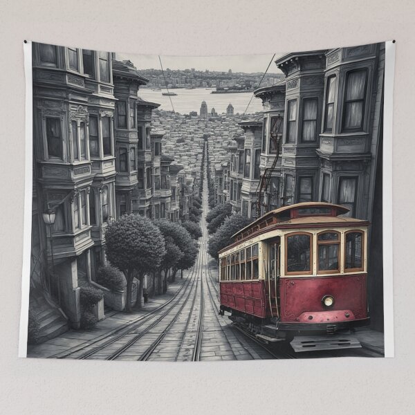 Item preview, San Francisco Hill Romance designed and sold by DreamyArtStudio70.