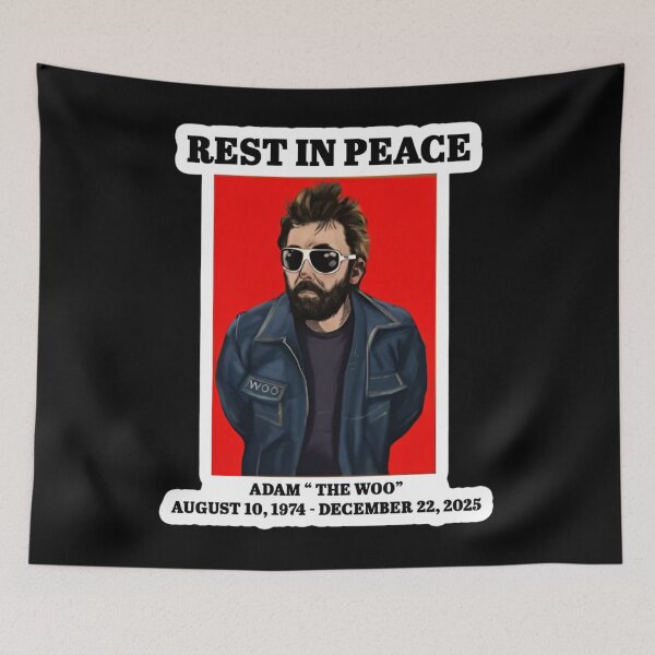 Item preview, RIP Adam The Woo - RIP YouTube Travel Vlogger I Creator Fan Art,  Adam The Woo Memorial Tribute - In Loving Memory 1974-2025 - Adam The Woo designed and sold by PixelOddity.
