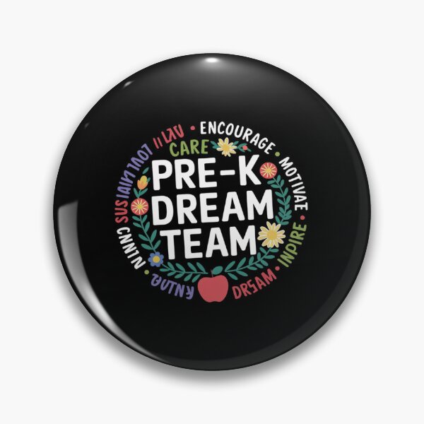 Item preview, Pre-K Dream Team Back To School Teacher Care Love Floral designed and sold by RsFilsingerArt.