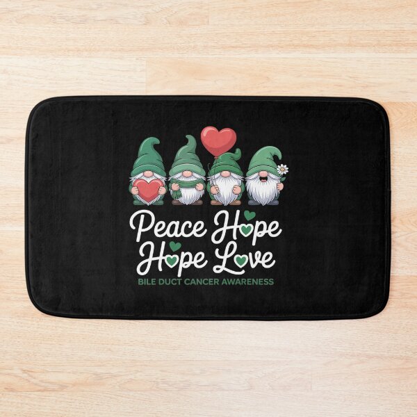 Item preview, Bile Duct Cancer Awareness Cute Gnomes Peace Hope Love designed and sold by Catharsiscath.