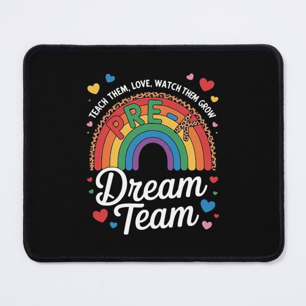 Item preview, PreK Dream Team Leopard Rainbow Teacher Squad Back To School designed and sold by RsFilsingerArt.