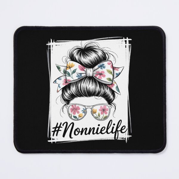 Item preview, Bleached Nonnie Life Messy Hair Bun Floral Mother's Day designed and sold by Morphologiona.