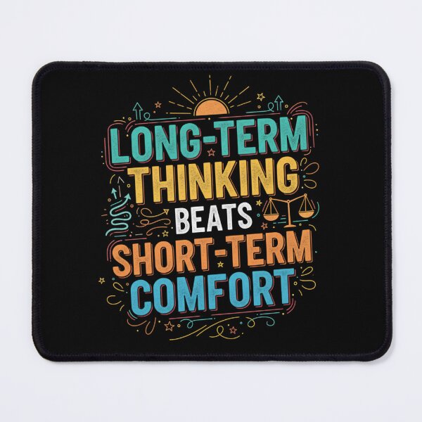 Item preview, Long-term thinking beats short-term comfort. designed and sold by PGRprint.