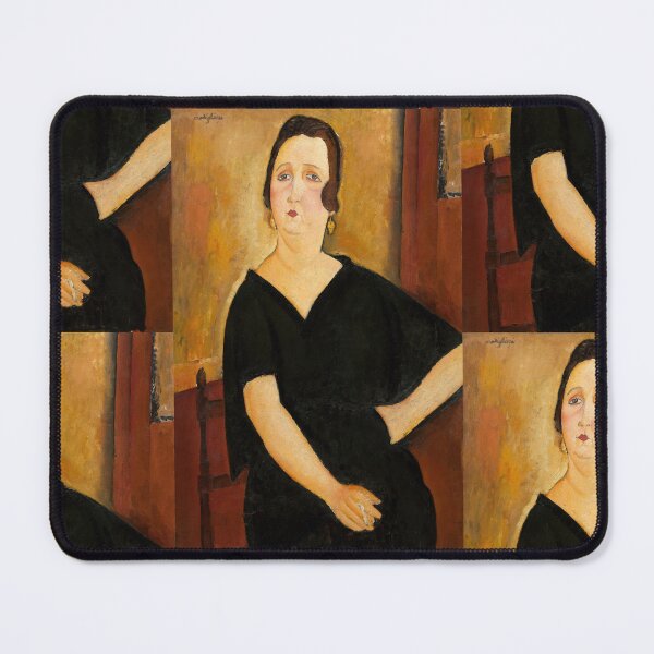 Item preview, Madame Amedee Woman With Cigarette by Amedeo Modigliani: Modernist Portrait Poster designed and sold by artofuniverse.