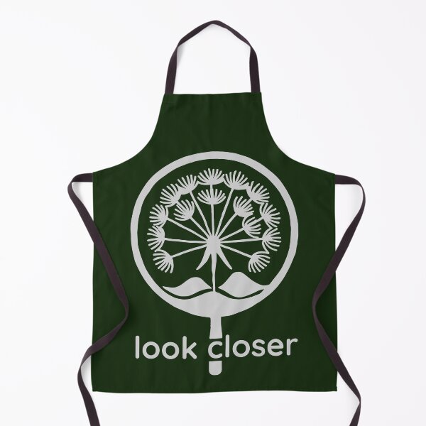 Item preview, Magnifying Dandelion Silhouette, Light Grey on Forest Green designed and sold by nikoart001.