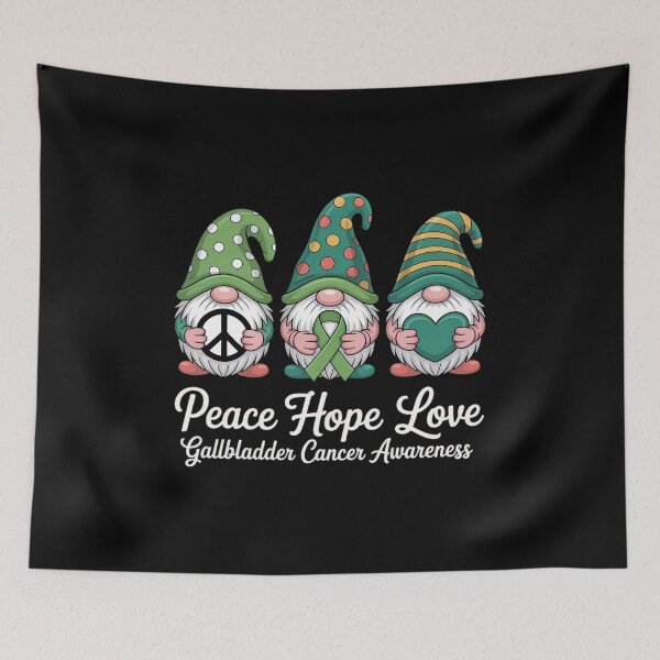 Item preview, Bile Duct Cancer Awareness Gallbladder cute gnomes Ribbon designed and sold by Catharsiscath.
