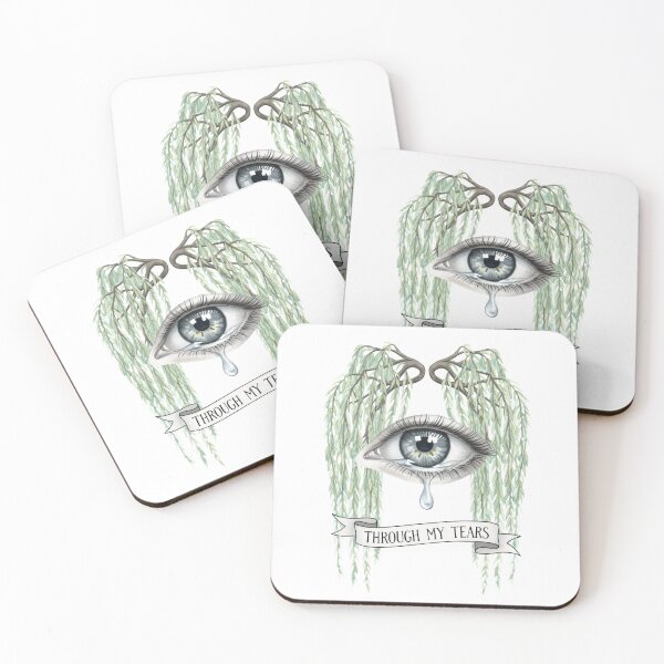 Item preview, Weeping Willow Eye Art – Through My Tears, Gothic Botanical Watercolor Emotional Expression designed and sold by Luminari Creations.