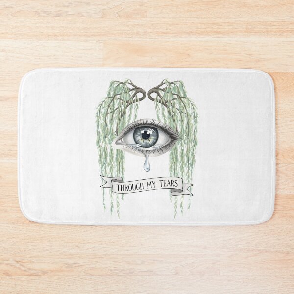 Item preview, Weeping Willow Eye Art – Through My Tears, Gothic Botanical Watercolor Emotional Expression designed and sold by Luminari Creations.