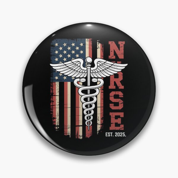 Item preview, Nurse Est 2025 - Patriotic Nursing School RN USA Flag  designed and sold by VerseFarm.
