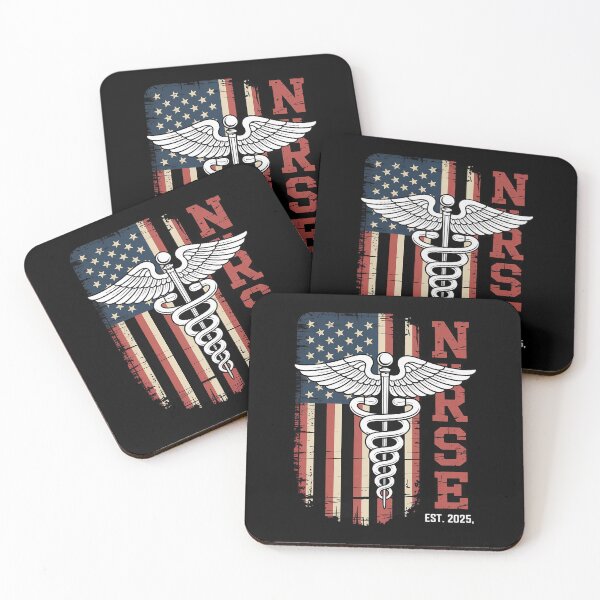 Item preview, Nurse Est 2025 - Patriotic Nursing School RN USA Flag  designed and sold by VerseFarm.