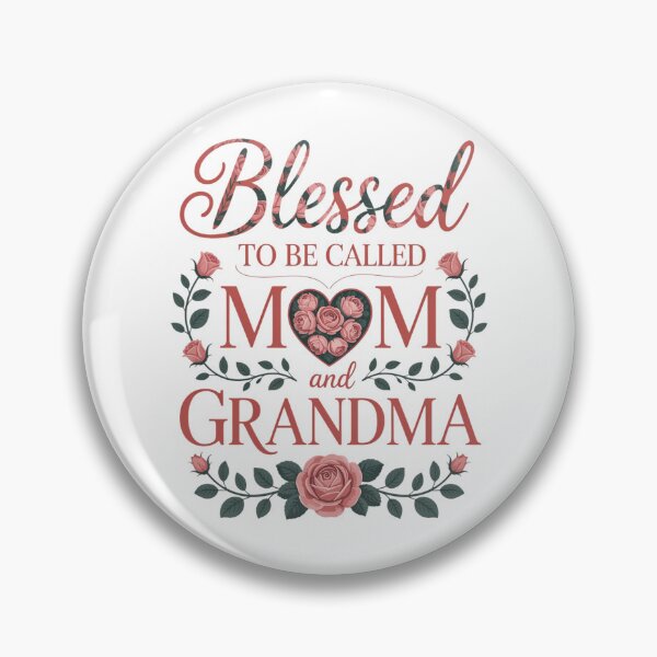 Item preview, Blessed to Be Called Mom and Grandma Floral Mothers Day designed and sold by Morphologiona.