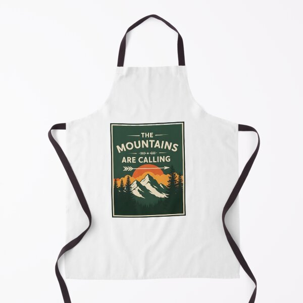 Item preview, The Mountains Are Calling - Vintage National Park Style Poster Art designed and sold by Latikshop.