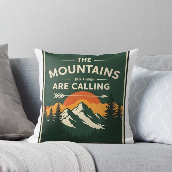 Item preview, The Mountains Are Calling - Vintage National Park Style Poster Art designed and sold by Latikshop.