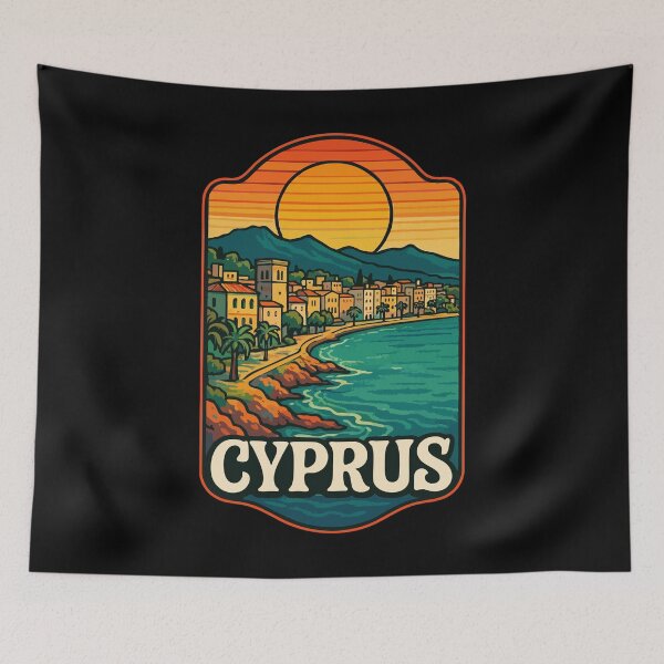Item preview, Cyprus Country Island Travel designed and sold by TomFrontierArt.